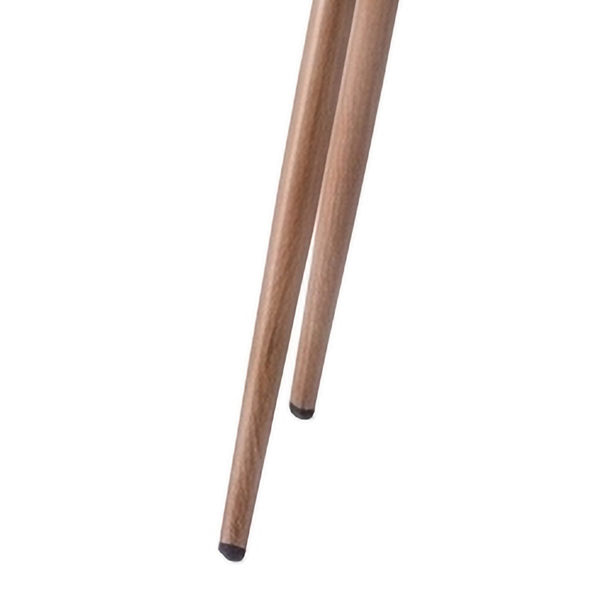 Turin Walnut Mocha fabric dining walnut-finish leg detail