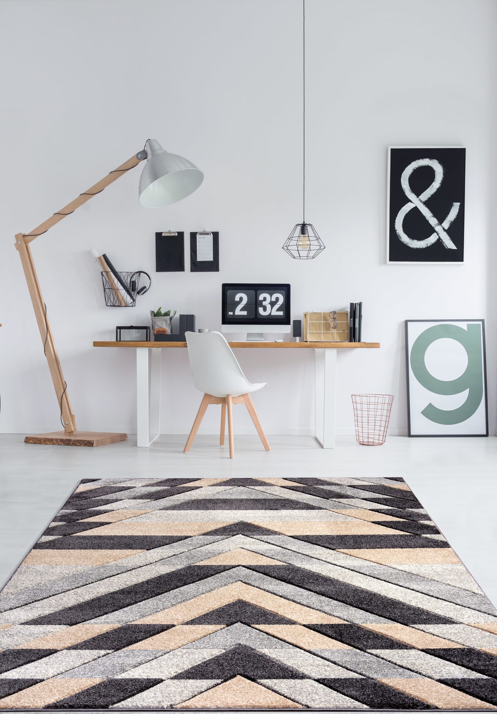 Asher Rug Grey-Beige 