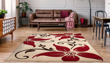 Primrose Rug Beige-Red