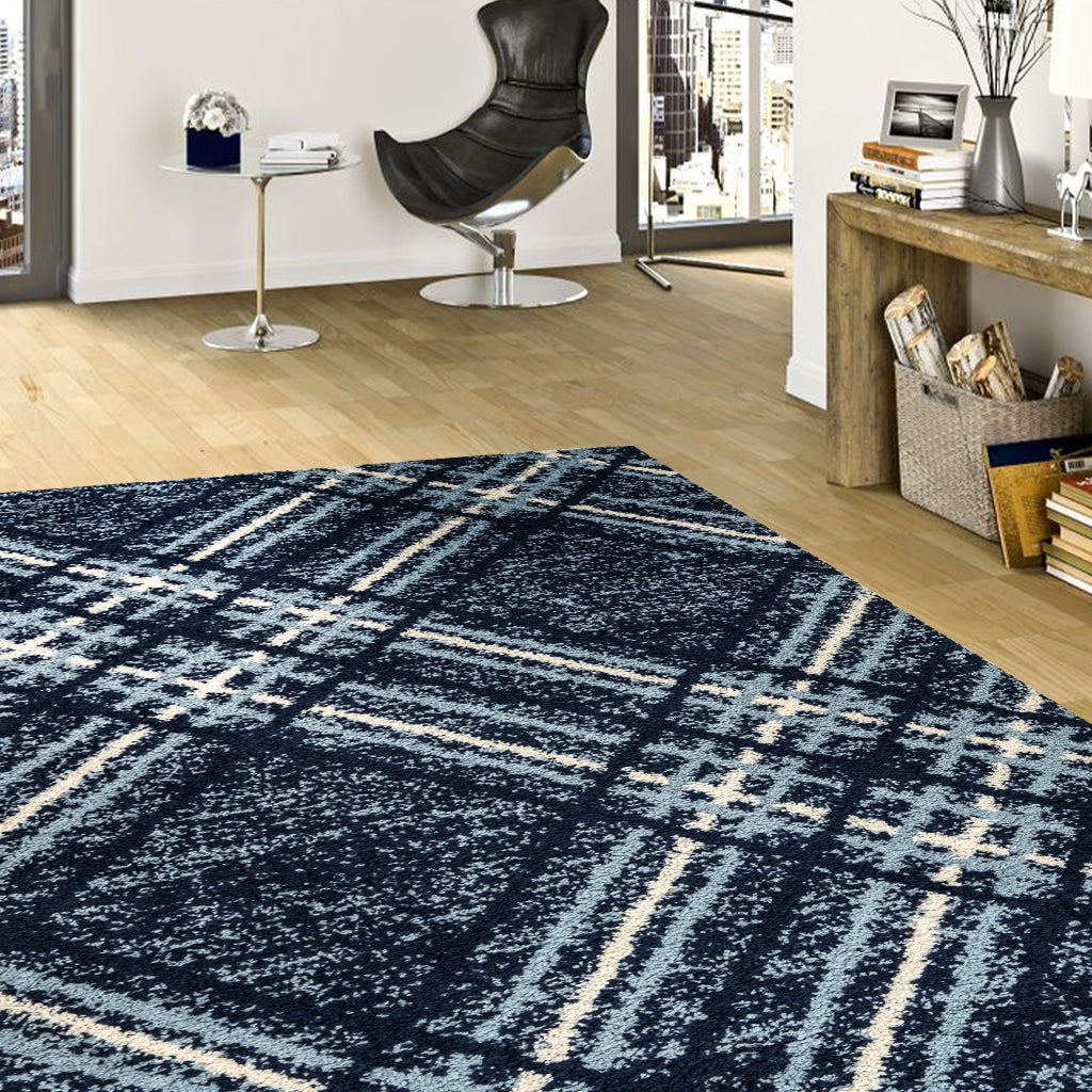 Blaze Rug - Navy Blue