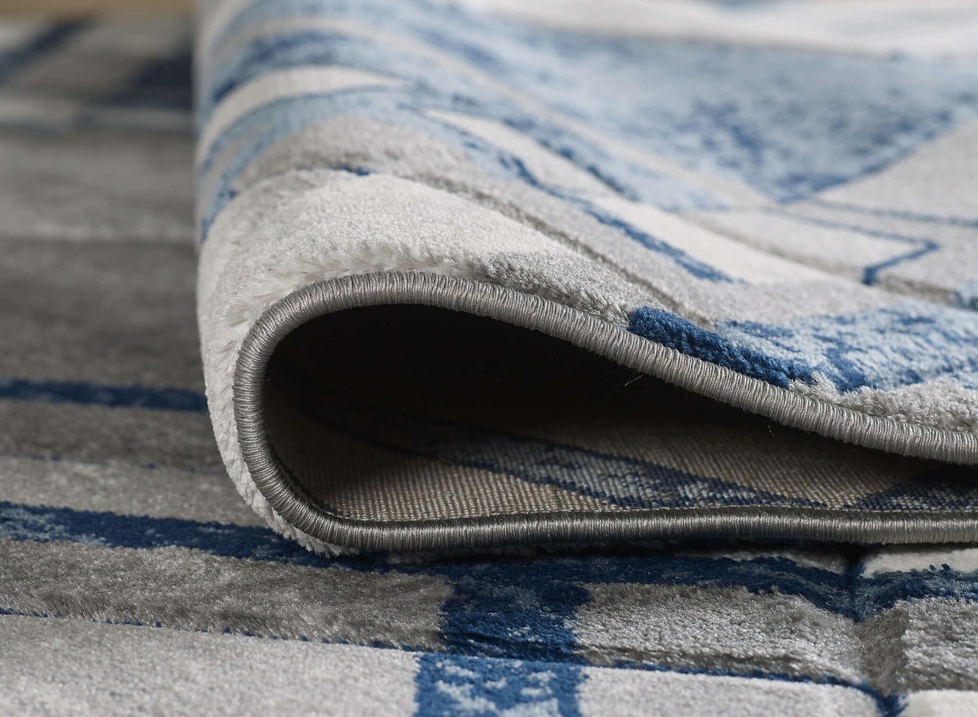 Accra Rug - Grey Navy