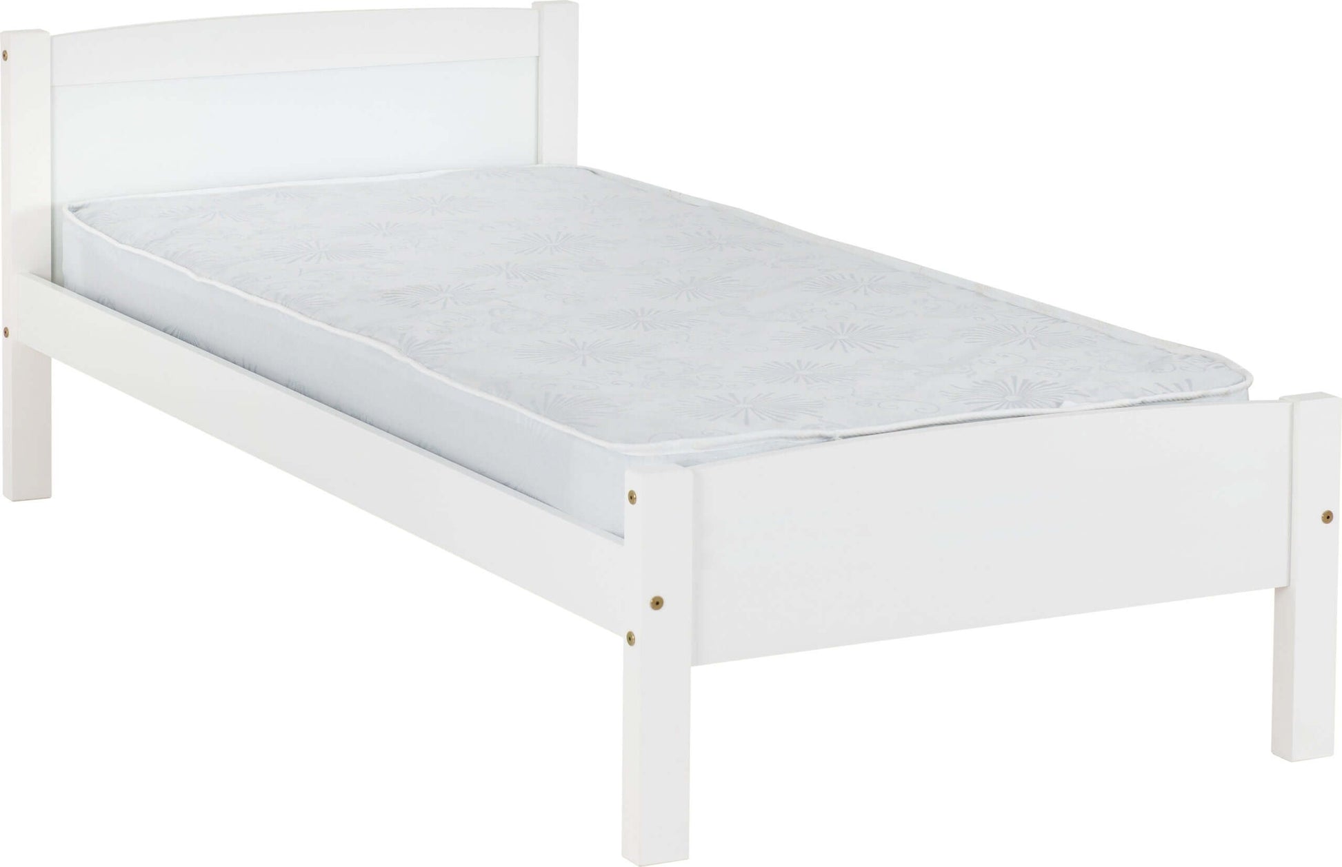 Amber 3' Single Bed White- The Right Buy Store