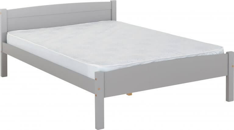 Amber 4'6" Double Bed Grey Slate- The Right Buy Store