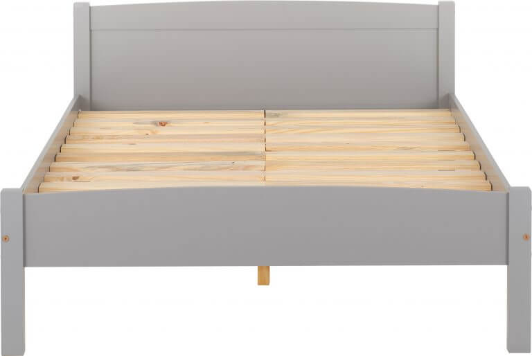 Amber 4'6" Double Bed Grey Slate- The Right Buy Store