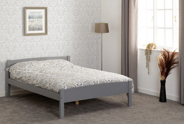 Amber 4'6" Double Bed Grey Slate- The Right Buy Store