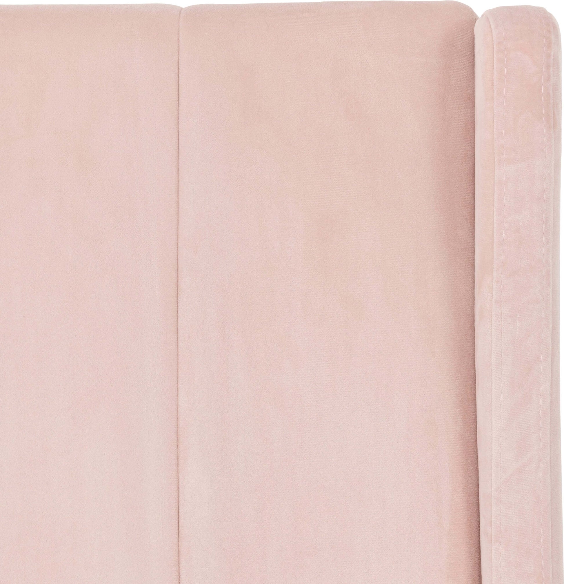 Amelia 3' Bed Pink Velvet Fabric- The Right Buy Store