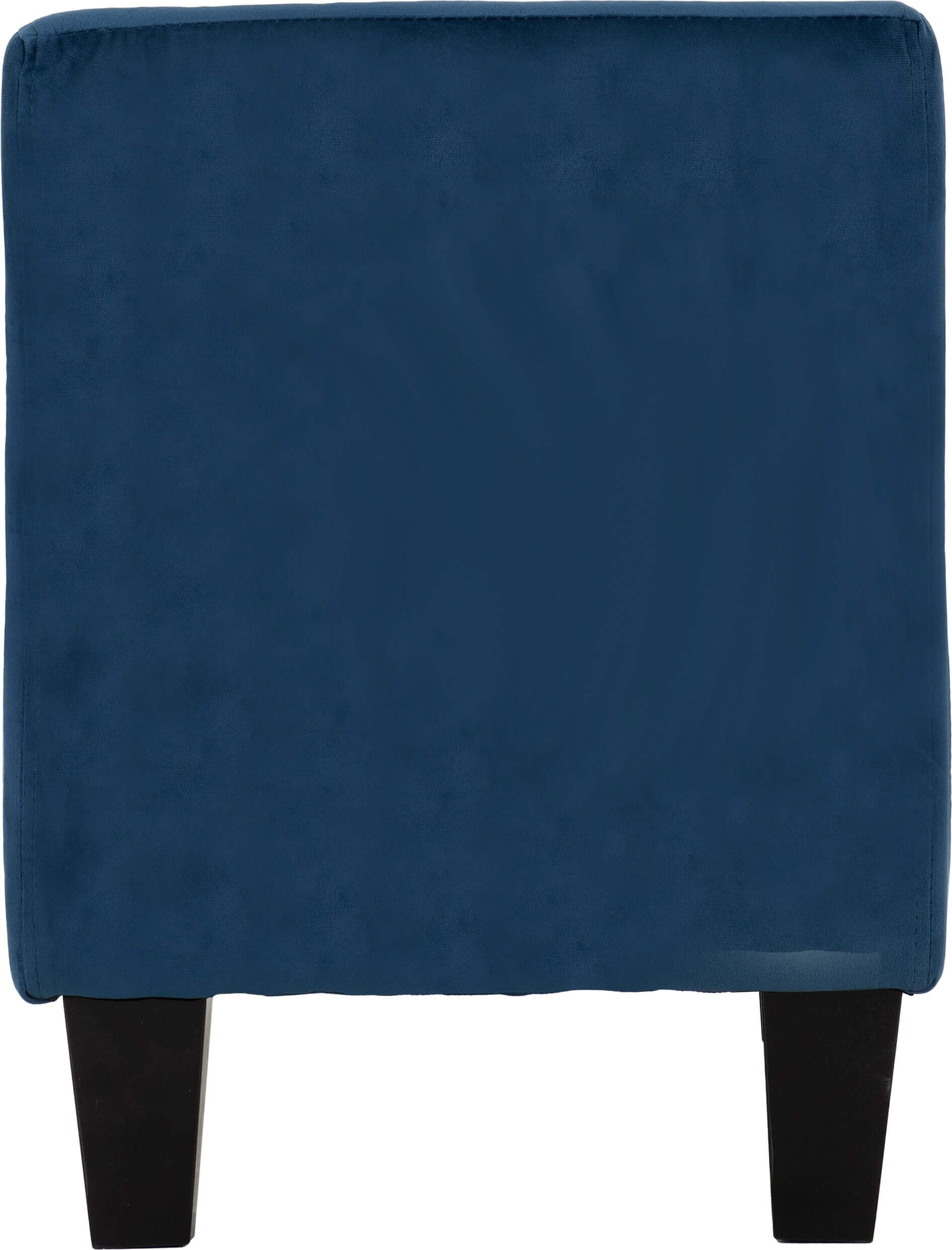 Amelia Storage Ottoman Blue Velvet Fabric- The Right Buy Store