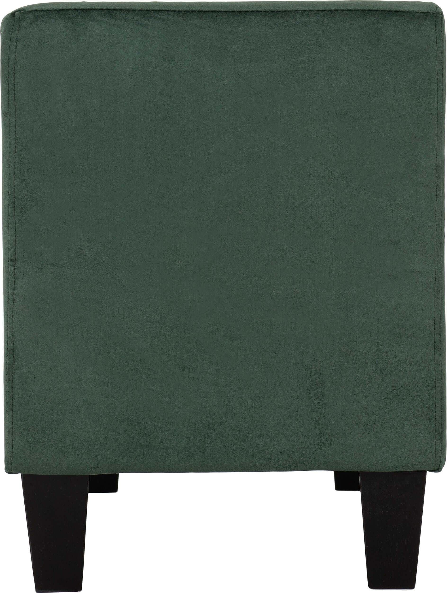 Amelia Storage Ottoman Green Velvet Fabric- The Right Buy Store