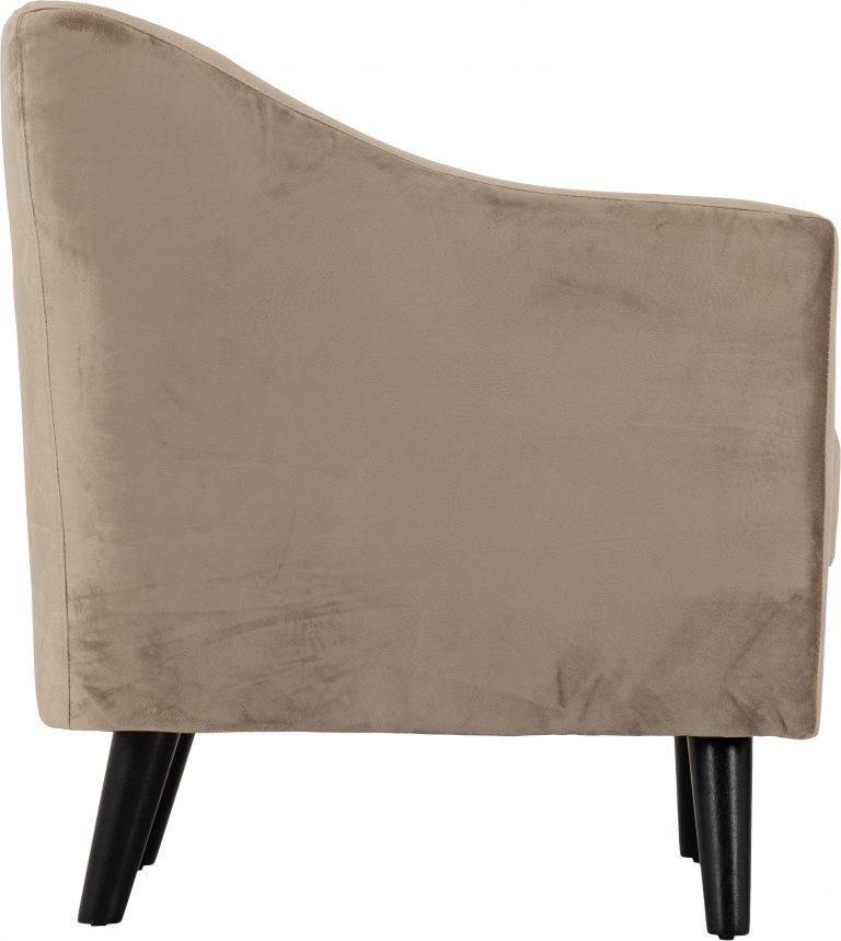 Ashley 1 Seater Sofa Oyster Velvet Fabric- The Right Buy Store