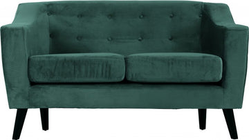 Ashley 2 Seater Sofa Green Velvet Fabric- The Right Buy Store