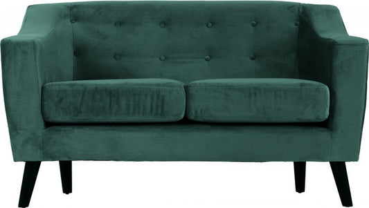 Ashley 2 Seater Sofa - Green Velvet Fabric