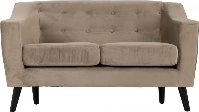 Ashley 2 Seater Sofa Oyster Velvet Fabric- The Right Buy Store