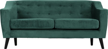 Ashley 3 Seater Sofa - Green Velvet Fabric