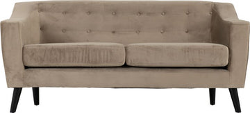 Ashley 3 Seater Sofa - Oyster Velvet Fabric