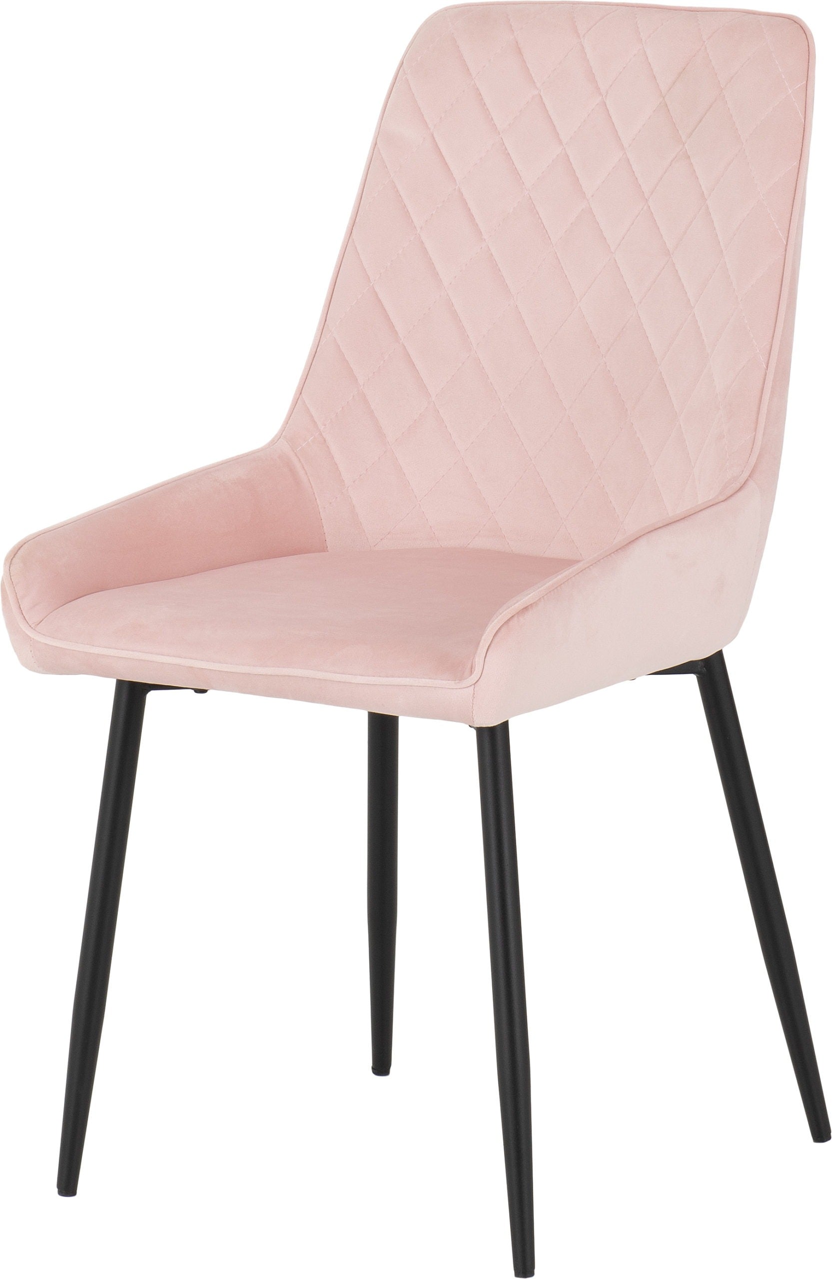Avery Chair /Black/Baby Pink Velvet