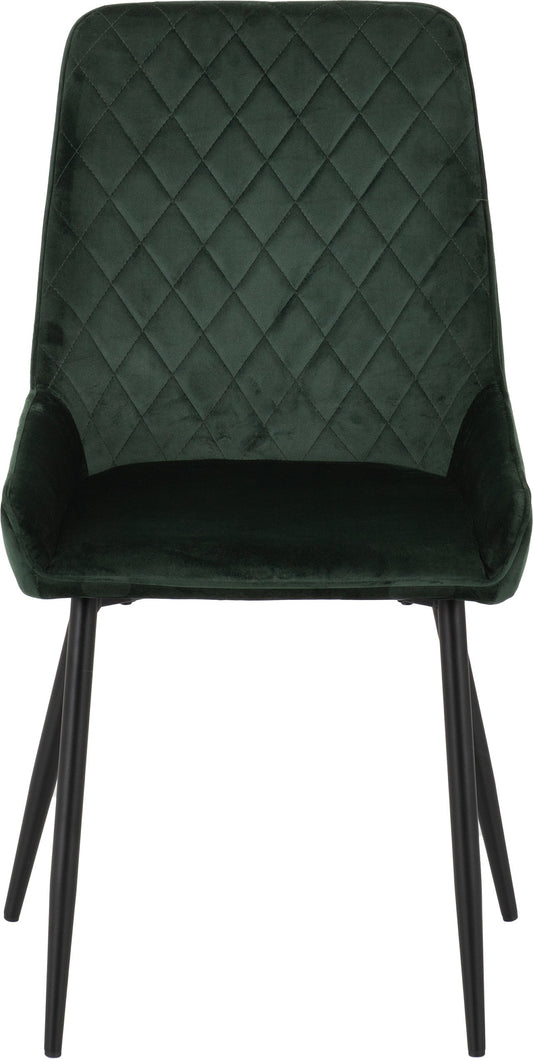 Avery Chair - Emerald Green Velvet (Pair)