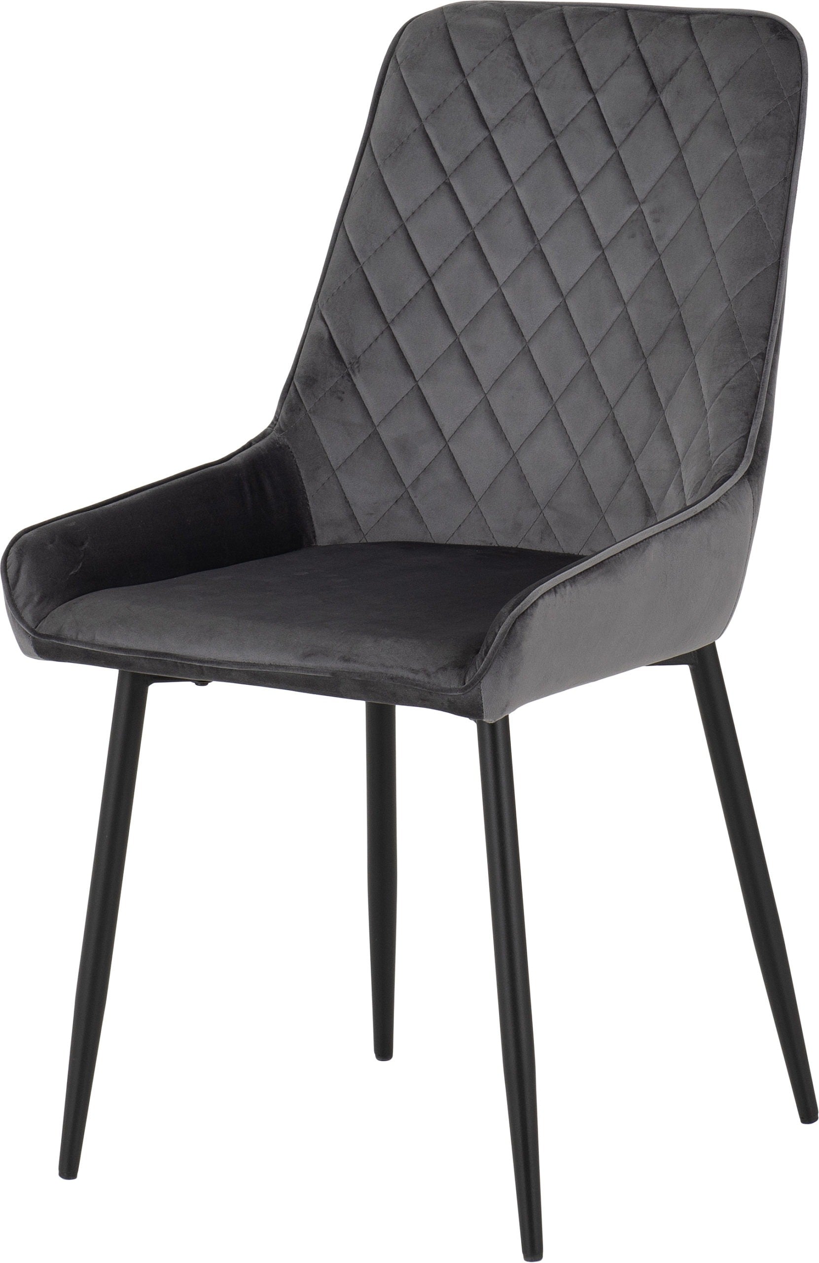 Avery Chair Grey Velvet 