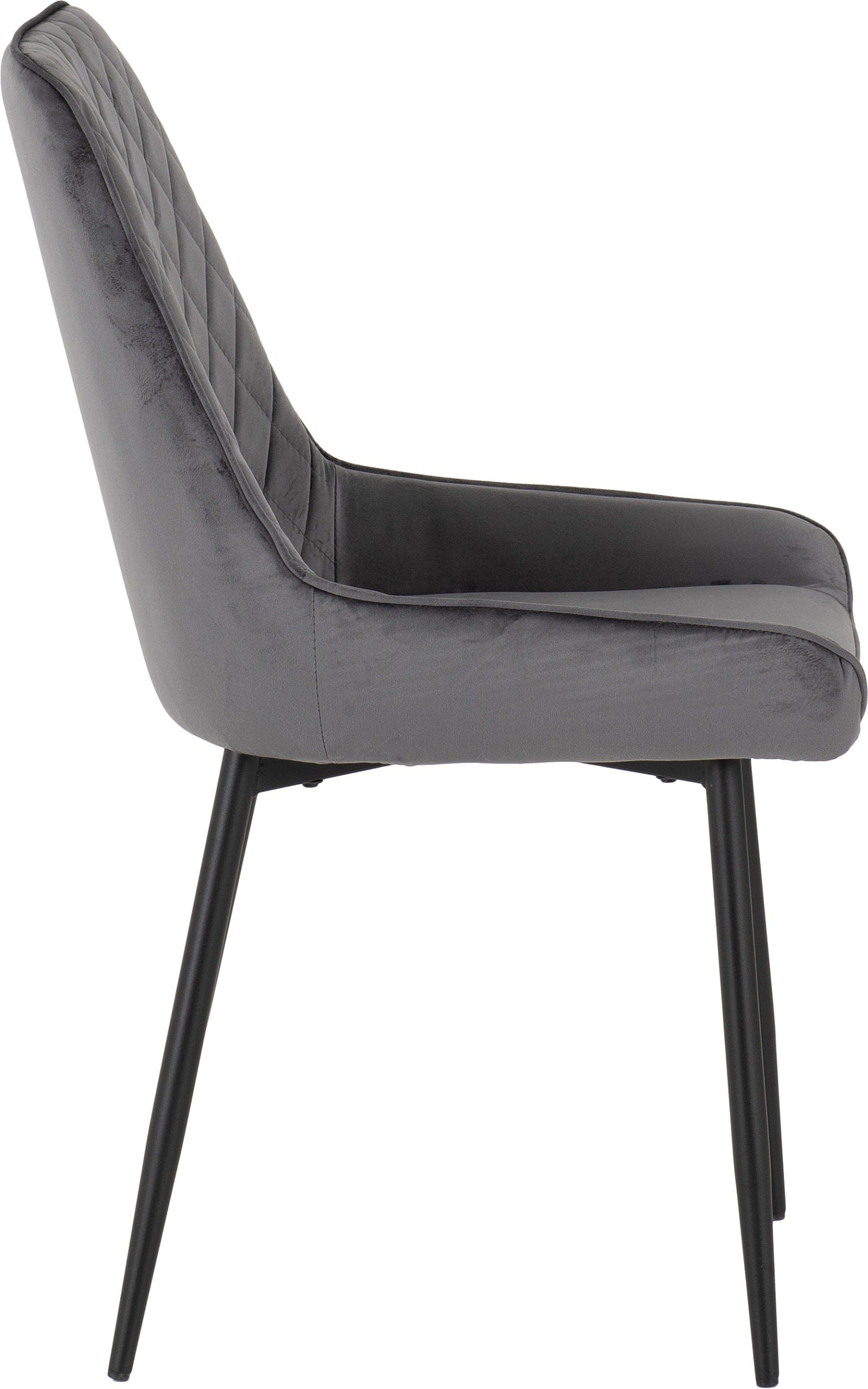 Avery Chair Grey Velvet 