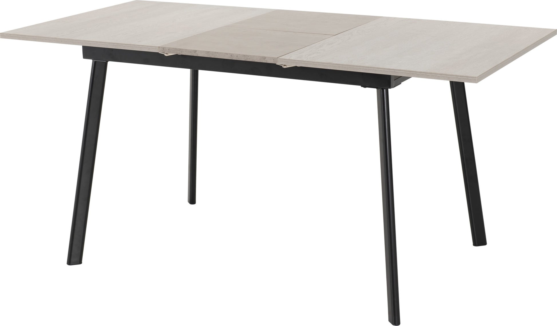 Avery Extending Dining Table- Concrete/Grey Oak Effect/Black- The Right Buy Store