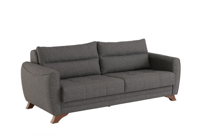 Aykon 3 Seater Sofa Charcoal