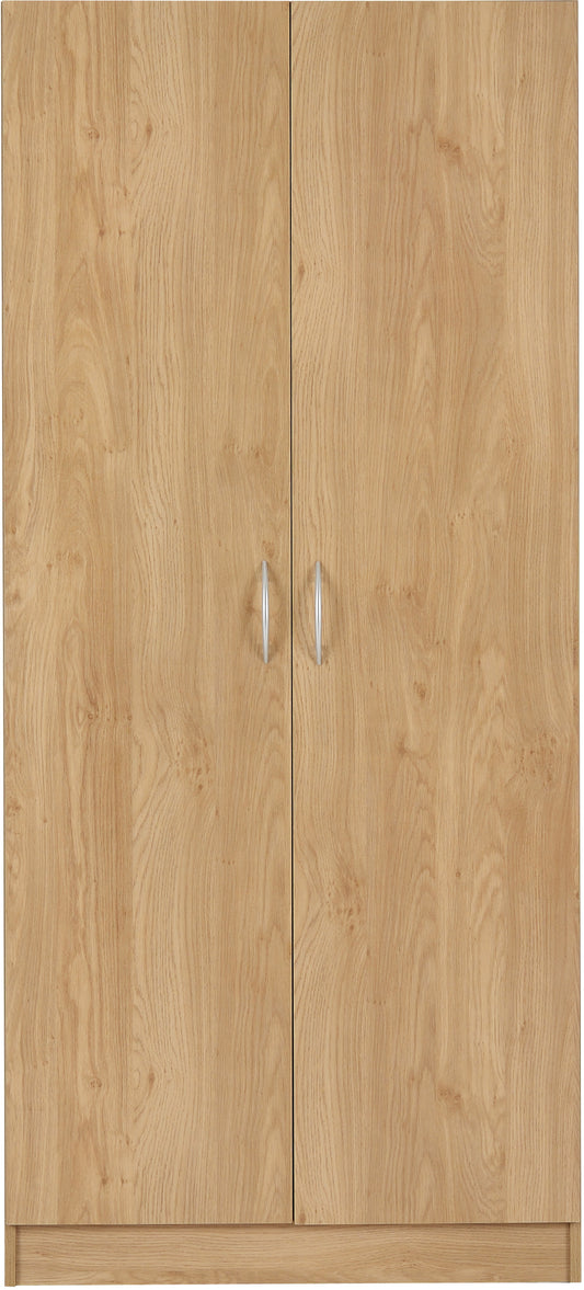 Bellingham 2 Door Wardrobe- Oak Effect Veneer