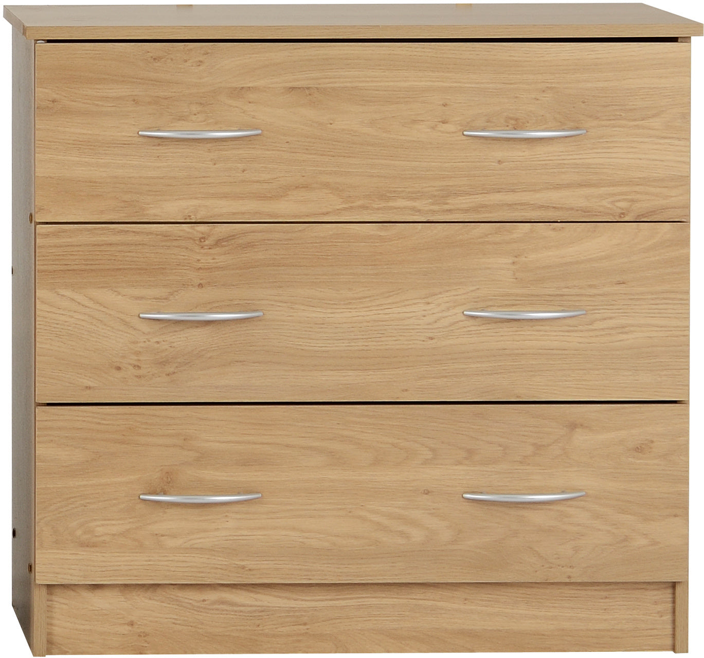 Bellingham 3 Drawer Chest- Oak Effect Veneer- The Right Buy Store