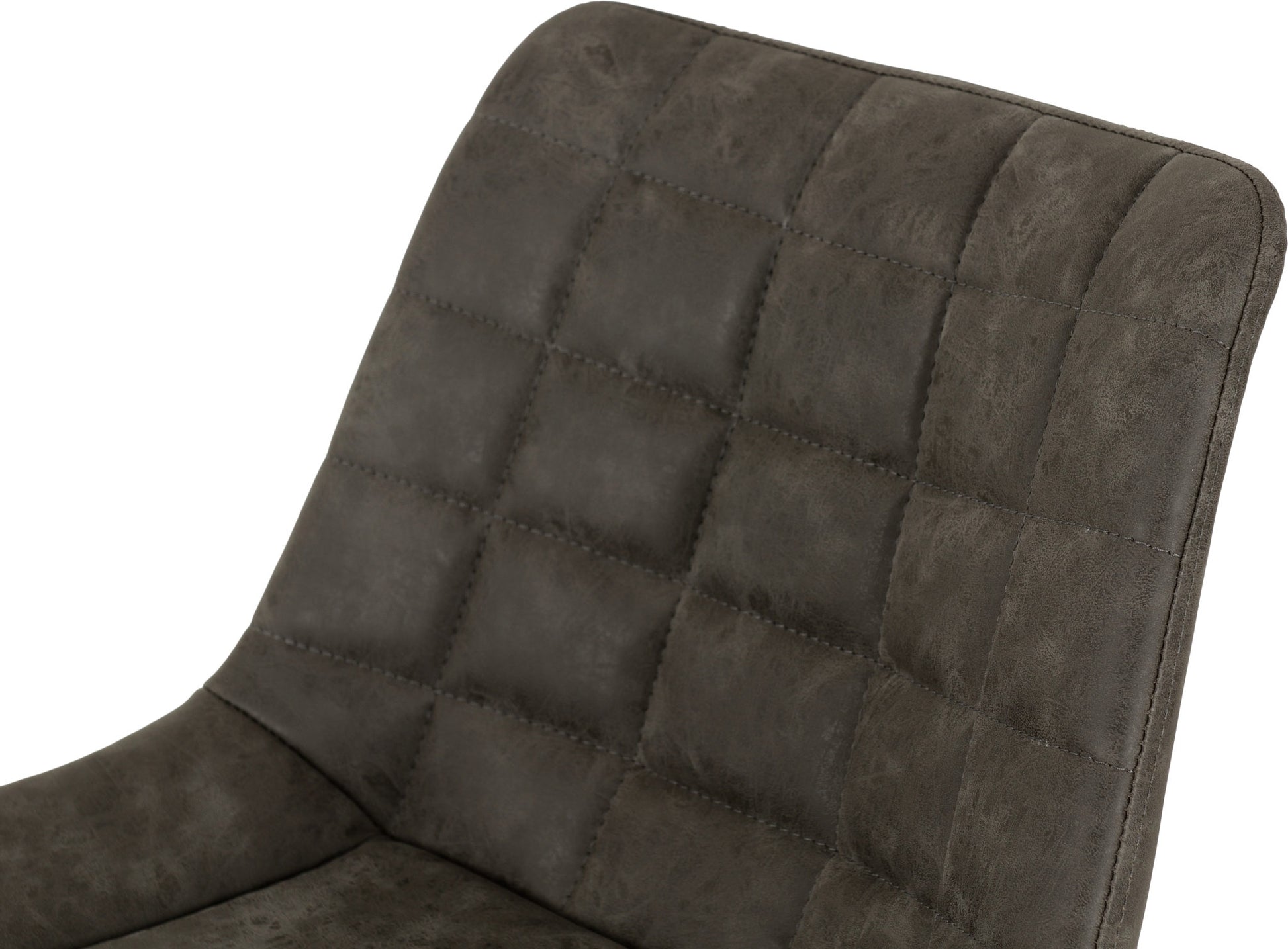 Brisbane Bar Chair  Grey Faux Leather- The Right Buy Store