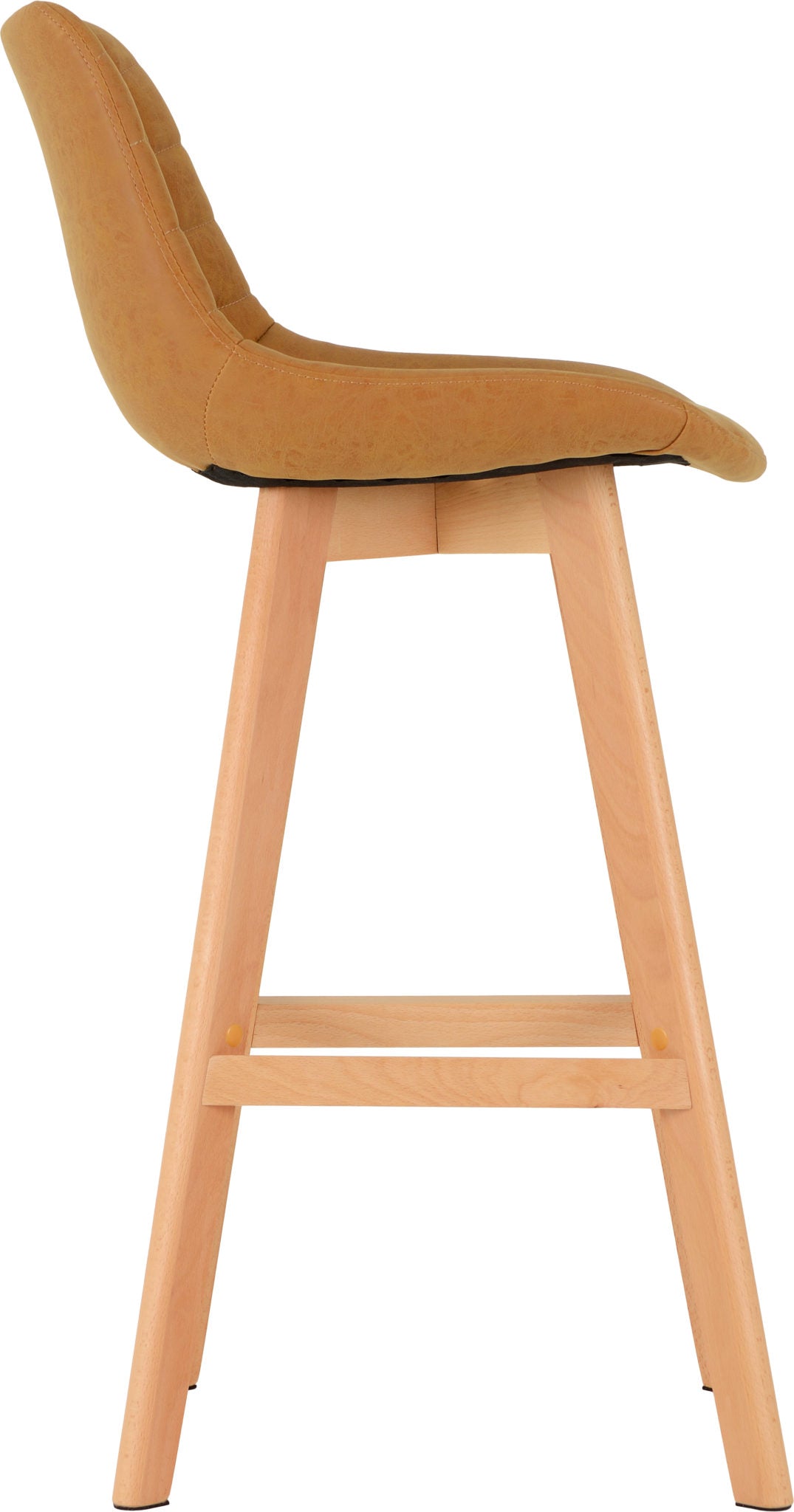 Brisbane Bar Chair Mustard Faux Leather- The Right Buy Store