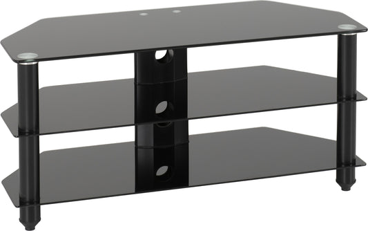 Bromley TV Stand - Black Glass/Black