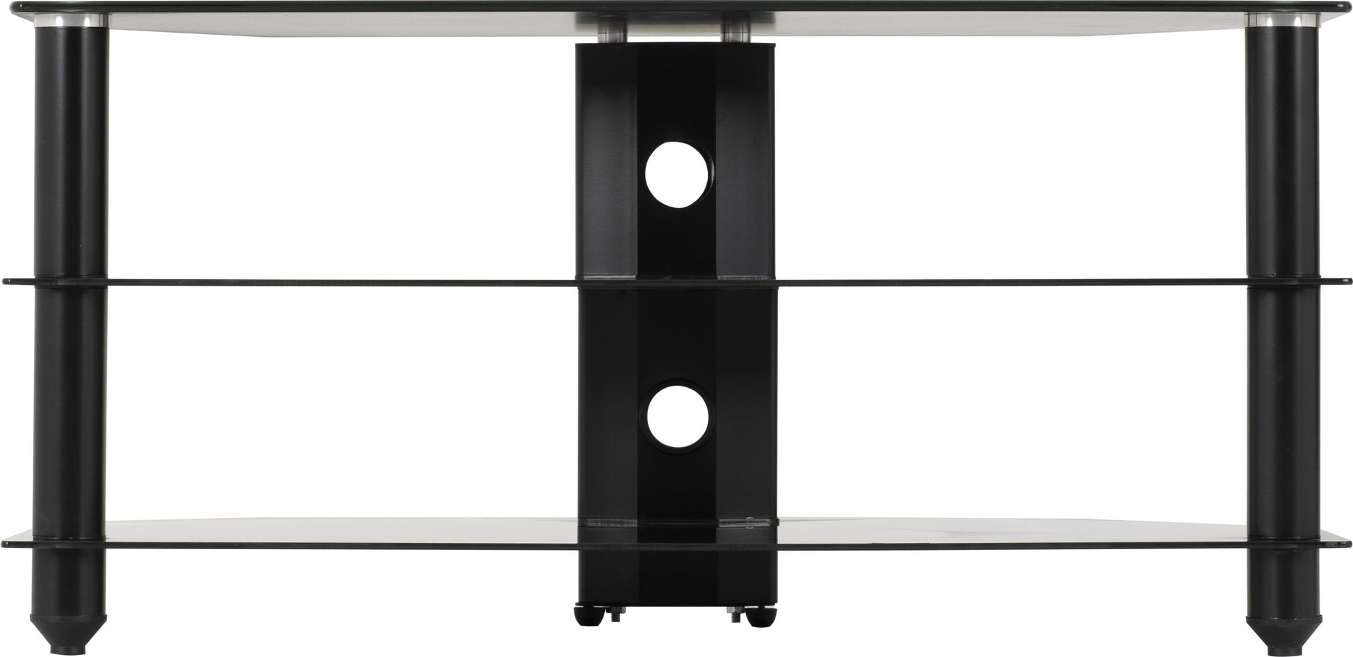 Bromley TV Stand Black Glass/Black- The Right Buy Store