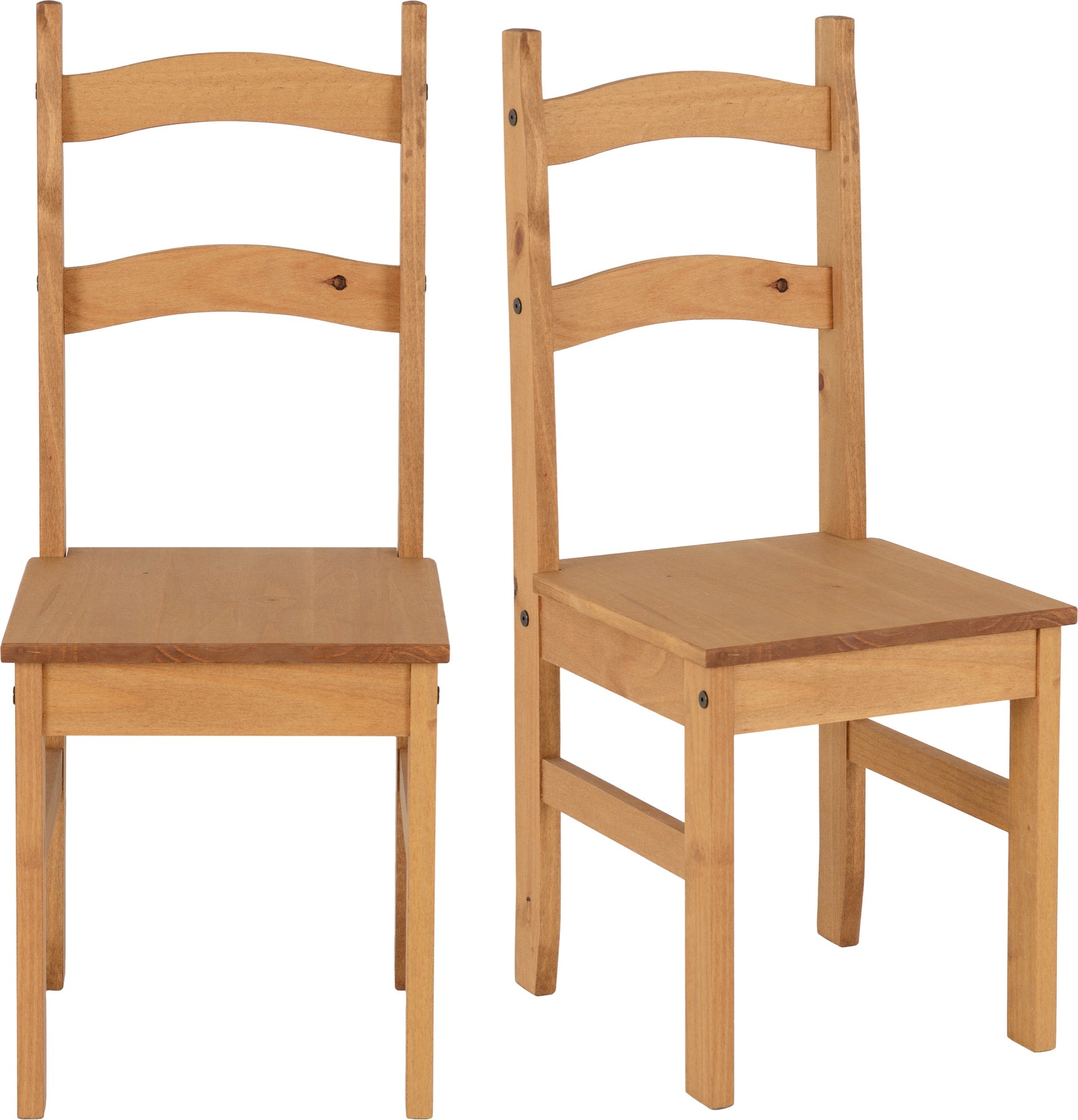 Mexican Chair (Pair)  - Distressed Waxed Pine