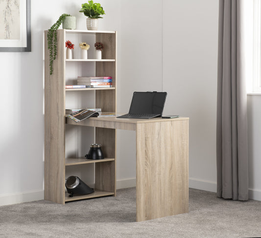 Cambourne Desk & Bookcase - Sonoma Oak Effect Veneer