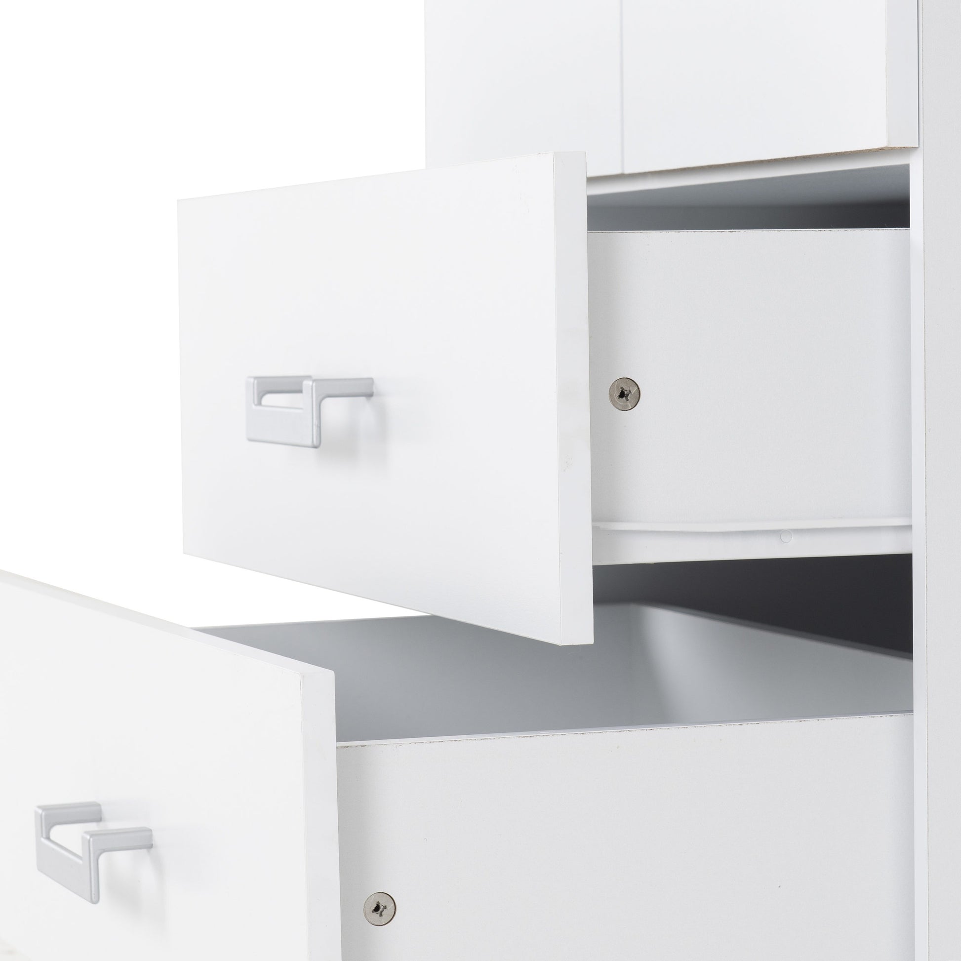 Charles 2 Door 2 Drawer Wardrobe - White - The Right Buy Store