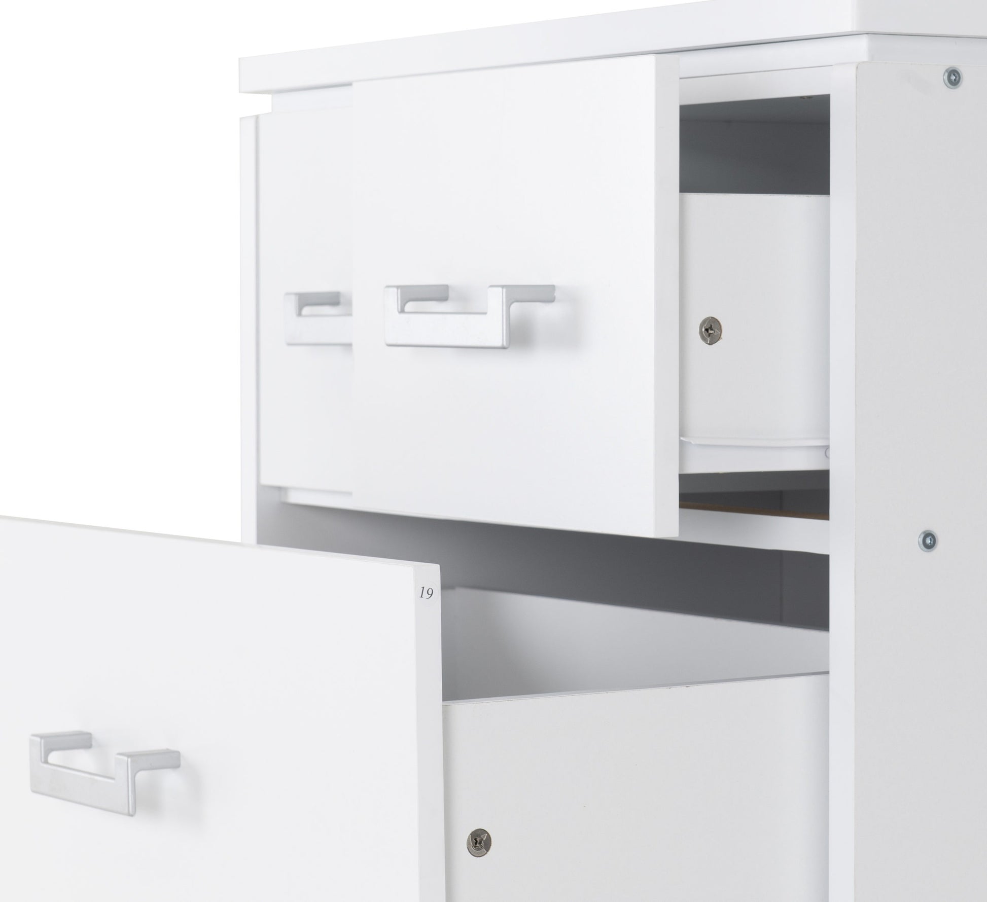 Charles 3+2 Drawer Chest - White