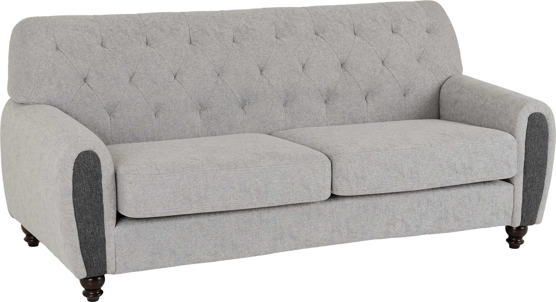 Chester 3+2 Suite - Light Grey Fabric