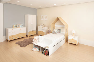 Cody Bedroom Set -  White/Pine Effect