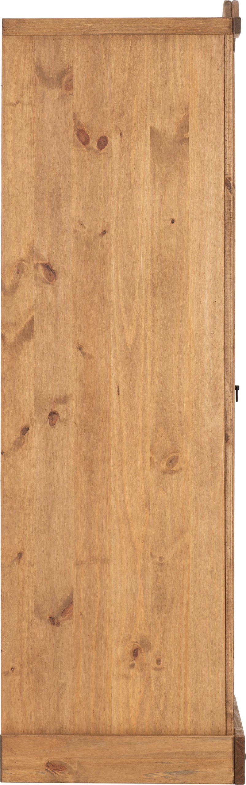 Corona 1 Door Wardrobe - Distressed Waxed Pine - The Right Buy Store