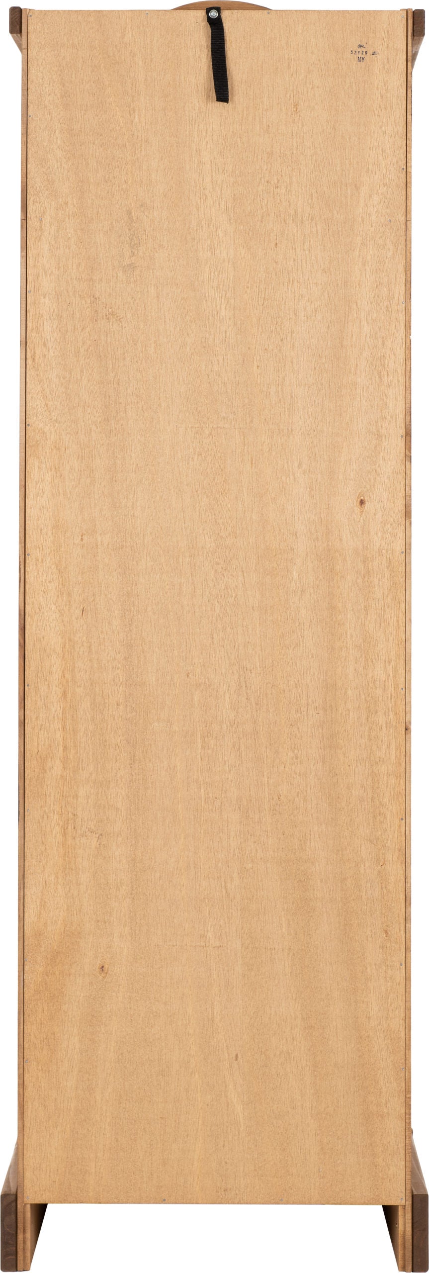 Corona 1 Door Wardrobe - Distressed Waxed Pine - The Right Buy Store