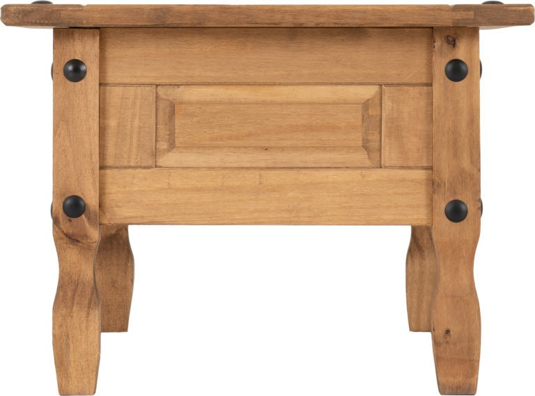 Corona 1 Drawer Coffee Table - Distressed Waxed Pine - The Right Buy Store