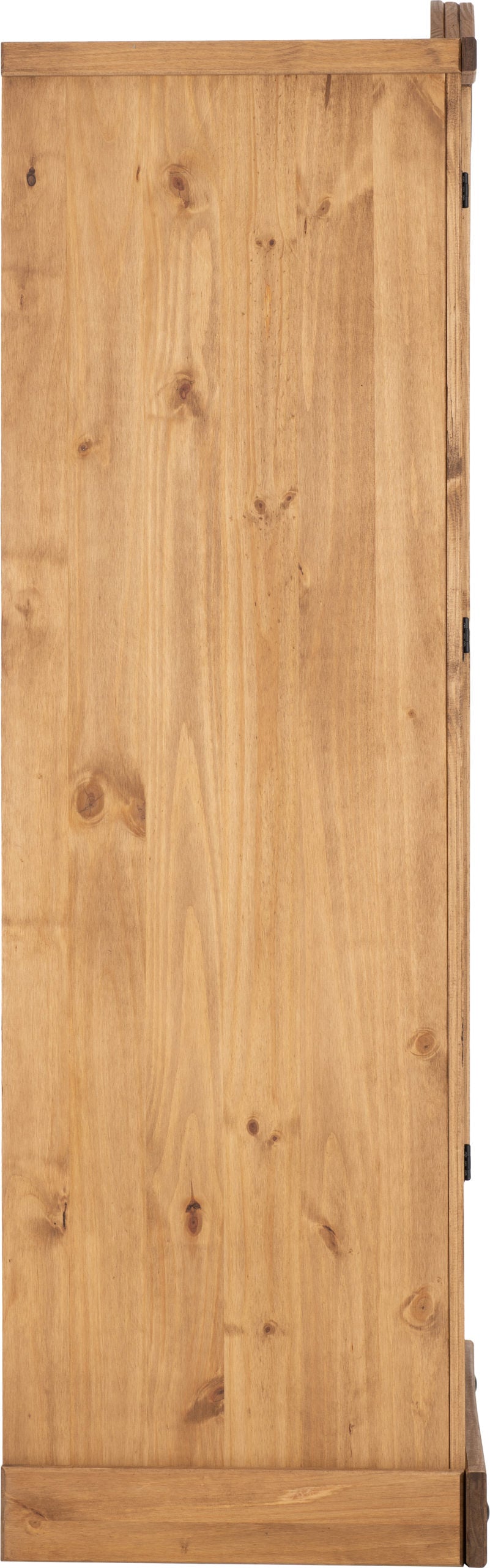 Corona 2 Door 1 Drawer Wardrobe- Distressed Waxed Pine