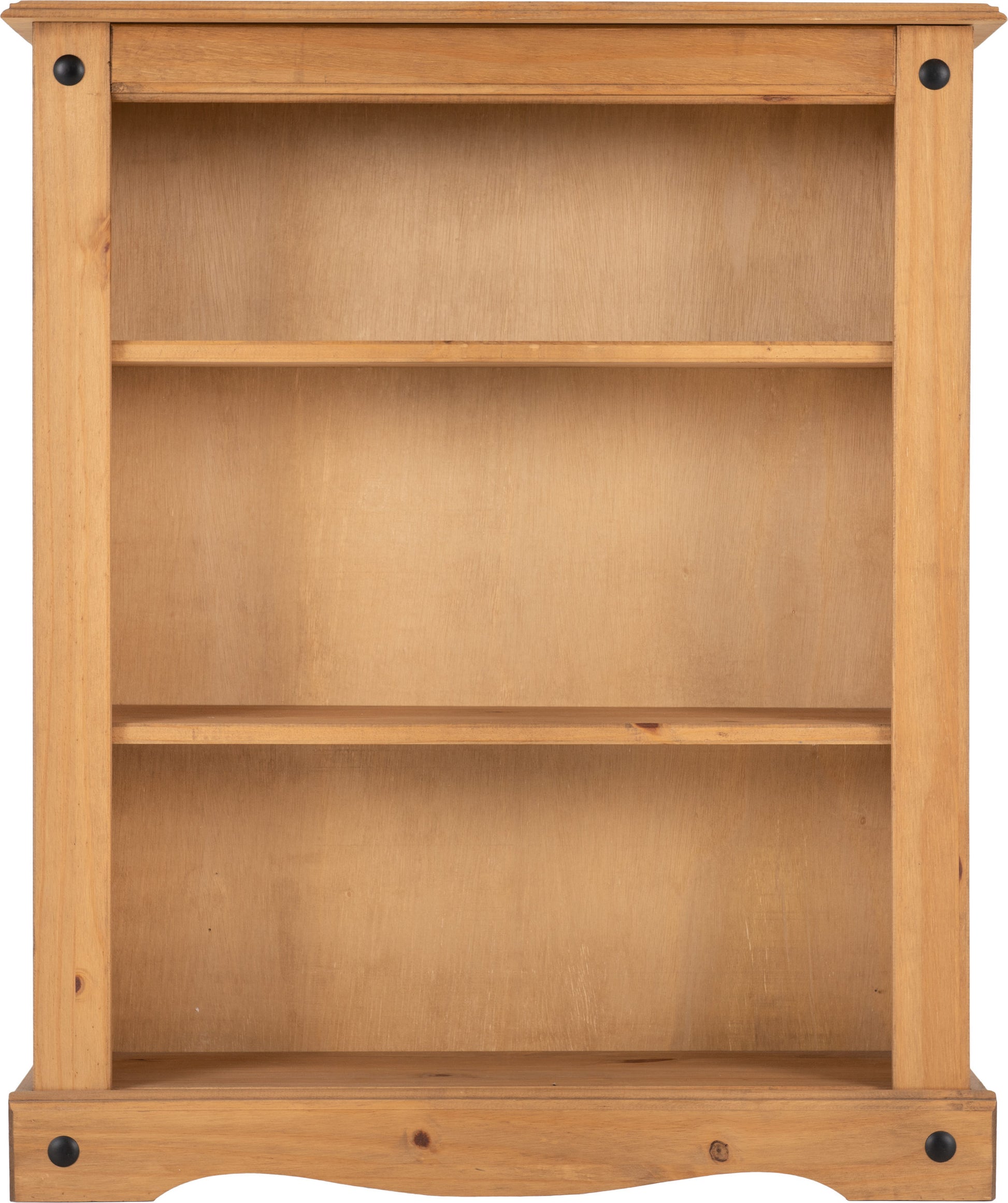 Corona Low Bookcase - Distressed Waxed