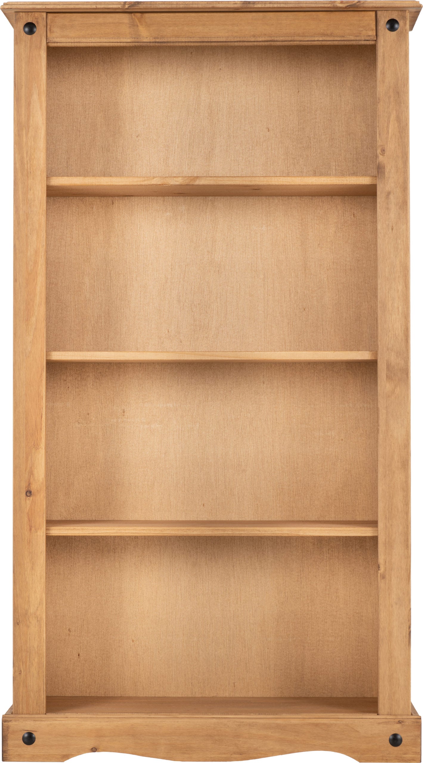 Corona Medium Bookcase - Distressed Waxed Pine