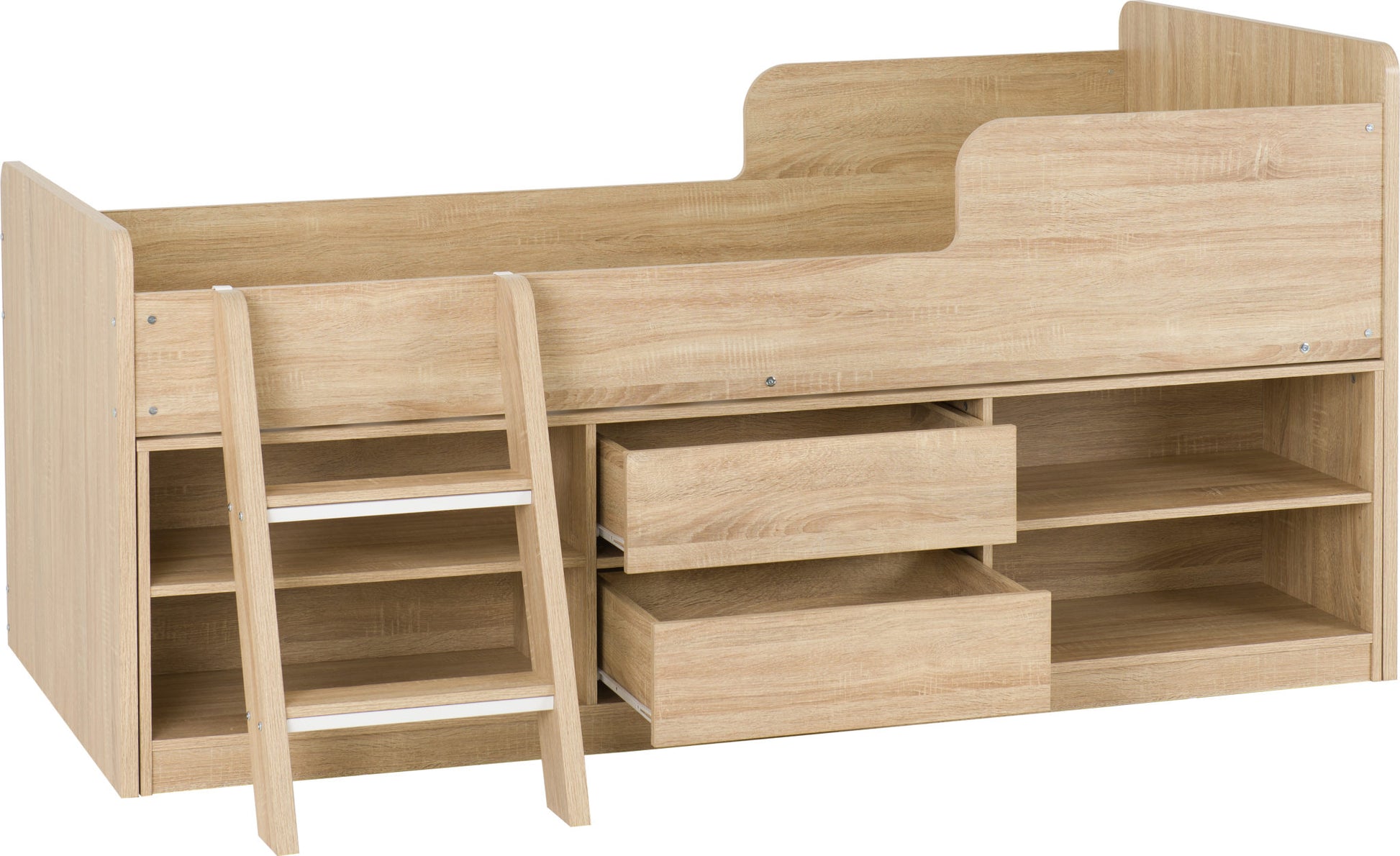 Felix Low Sleeper Bed - Sonoma Oak Effect Veneer