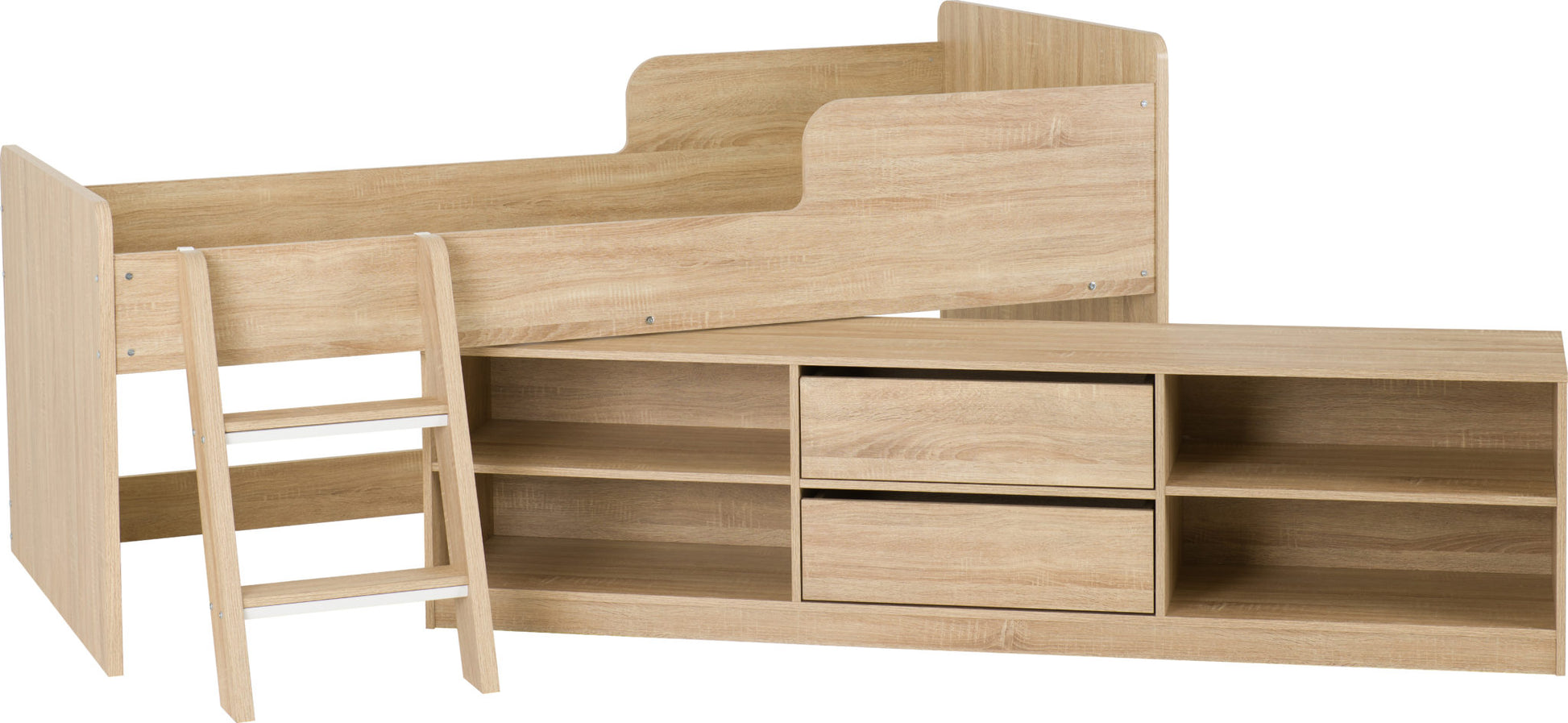 Felix Low Sleeper Bed - Sonoma Oak Effect Veneer