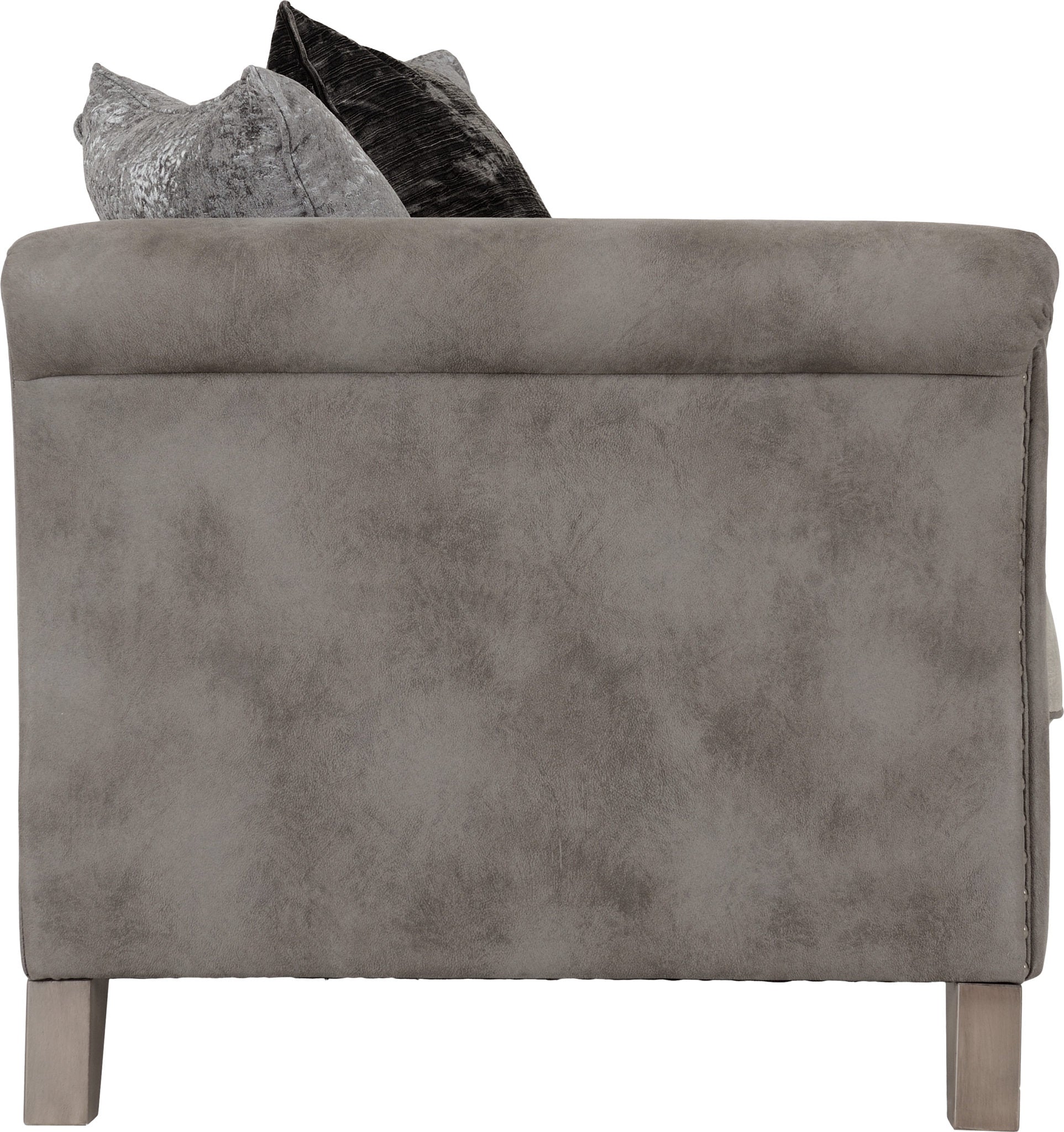 Grace 2 Seater Sofa - Silver/Grey Fabric