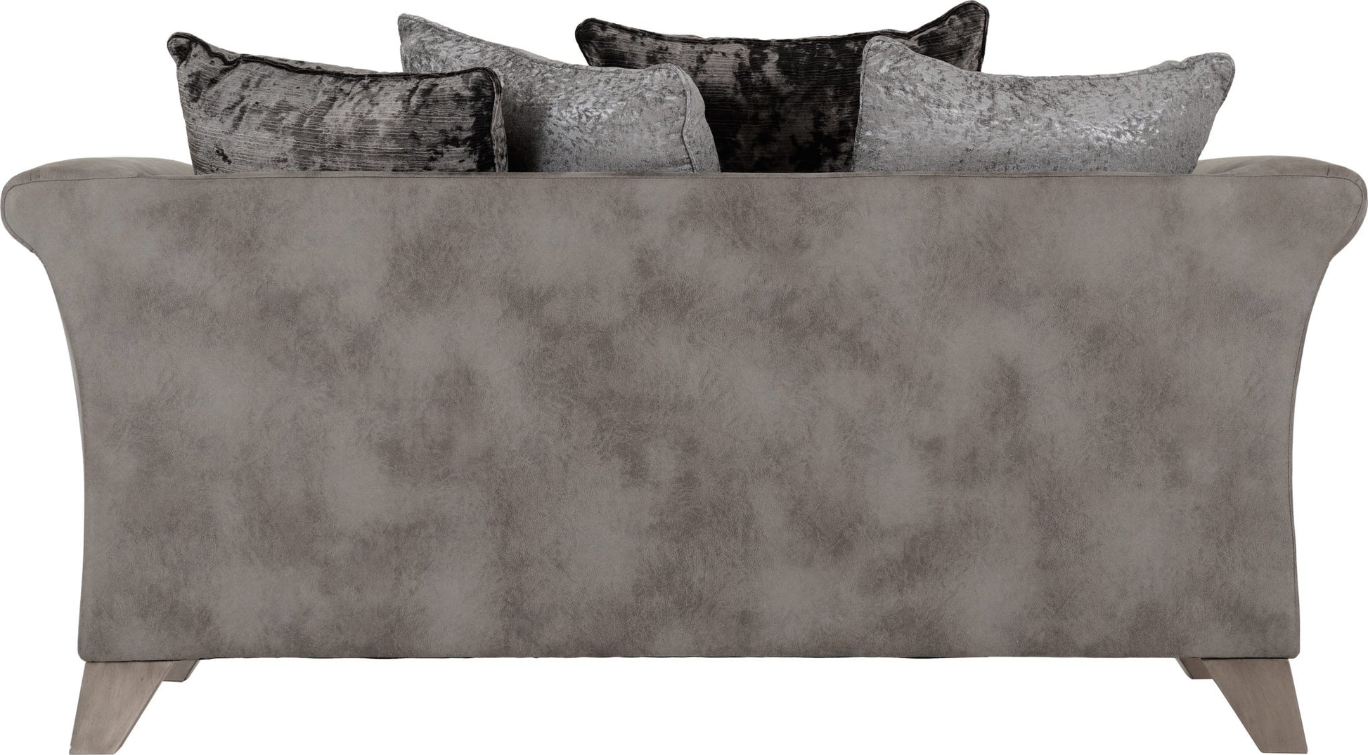 Grace 2 Seater Sofa - Silver/Grey Fabric