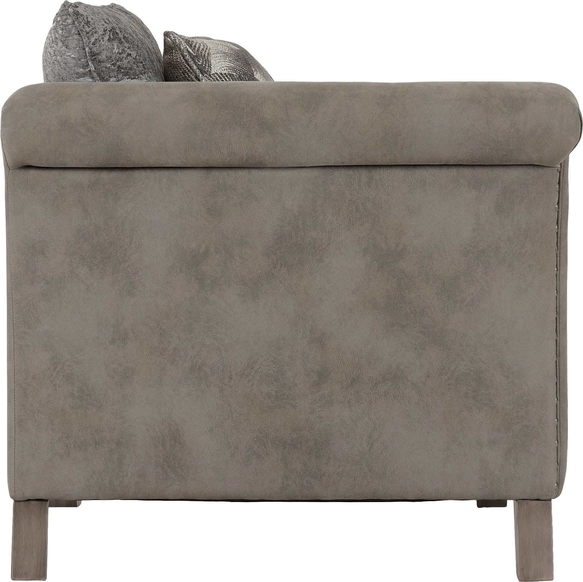 Grace Chair - Silver/Grey Fabric