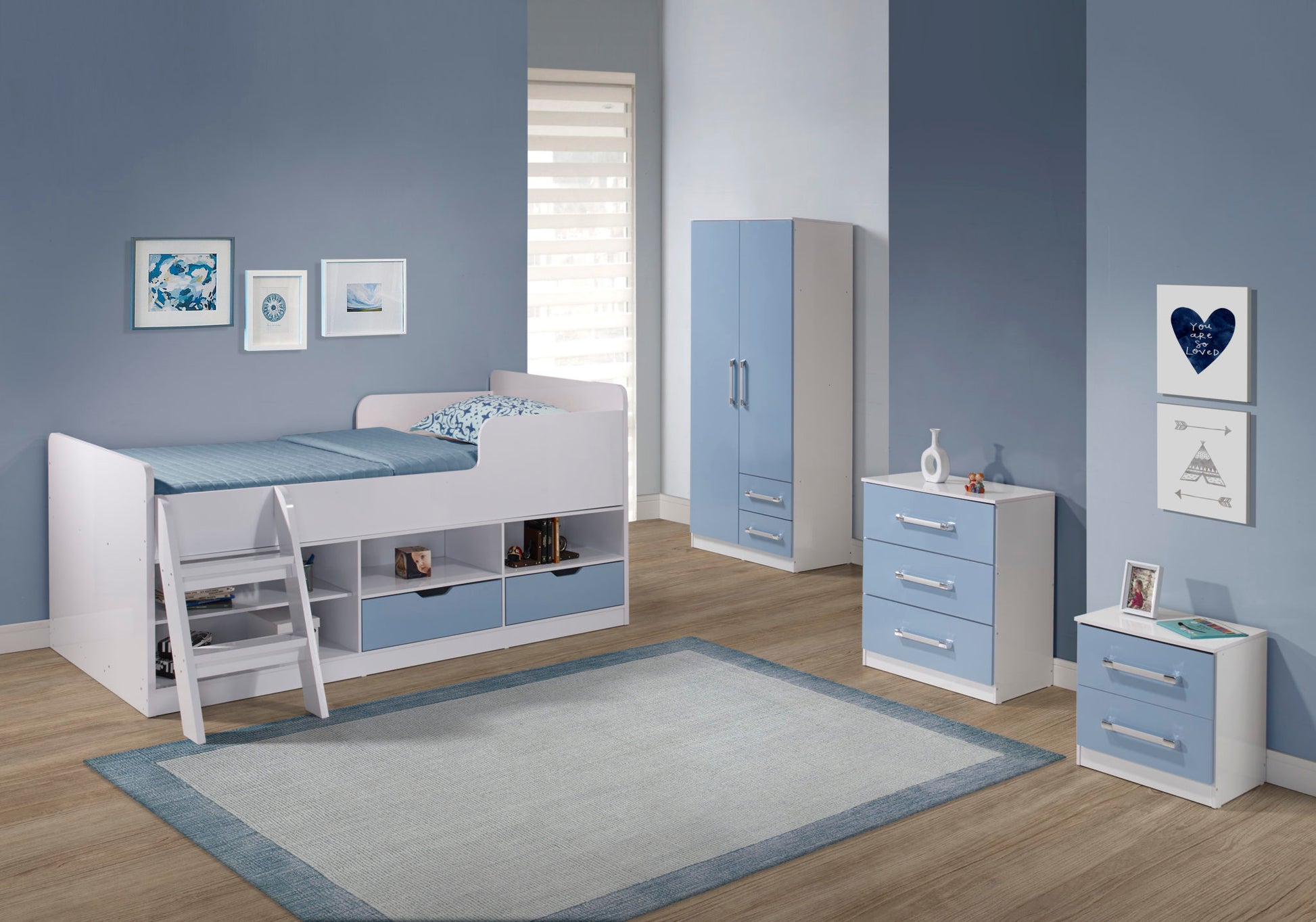 Jasper Bedroom Set - Blue
