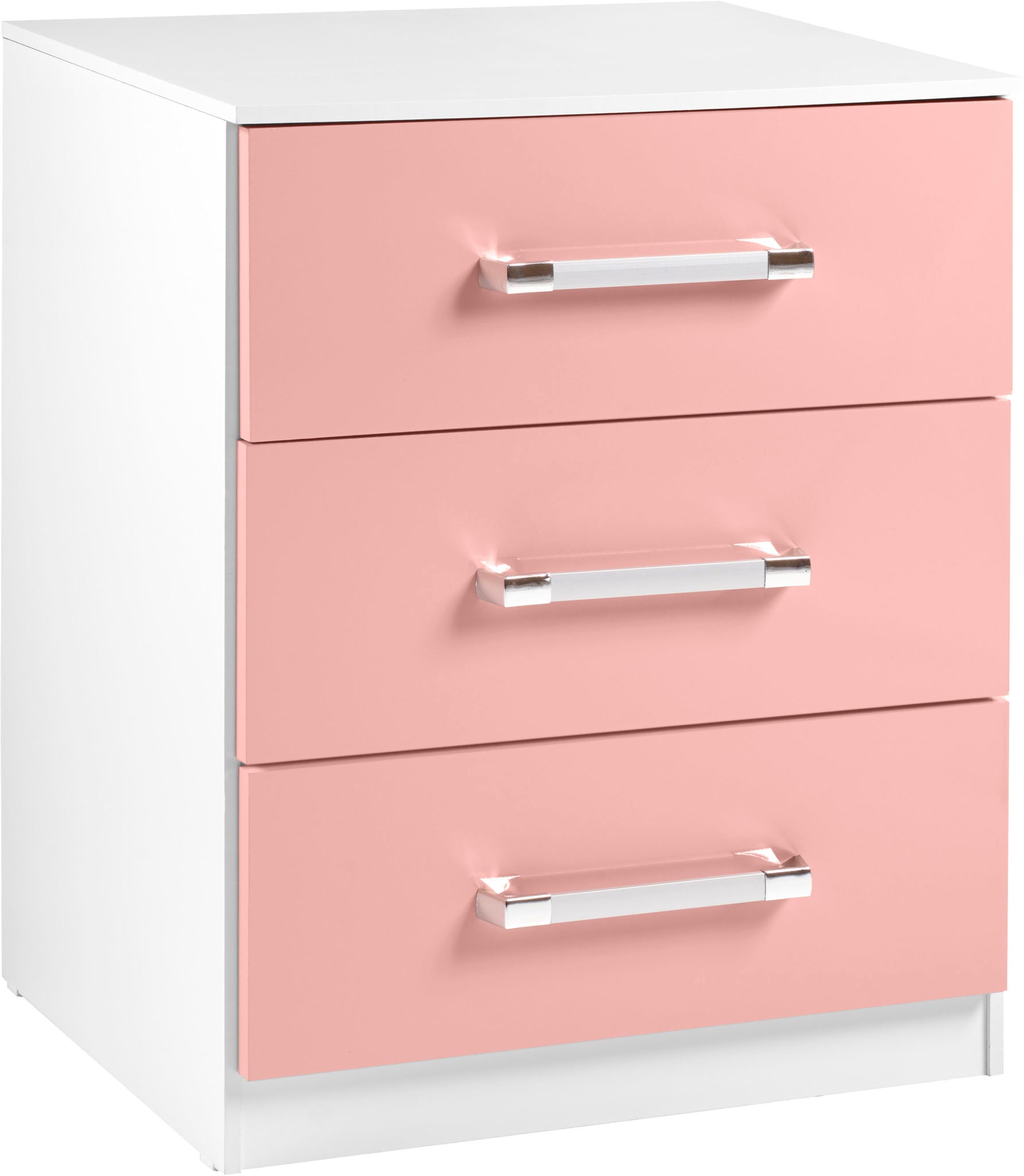 Jasper Bedroom Set - White/Pink Gloss
