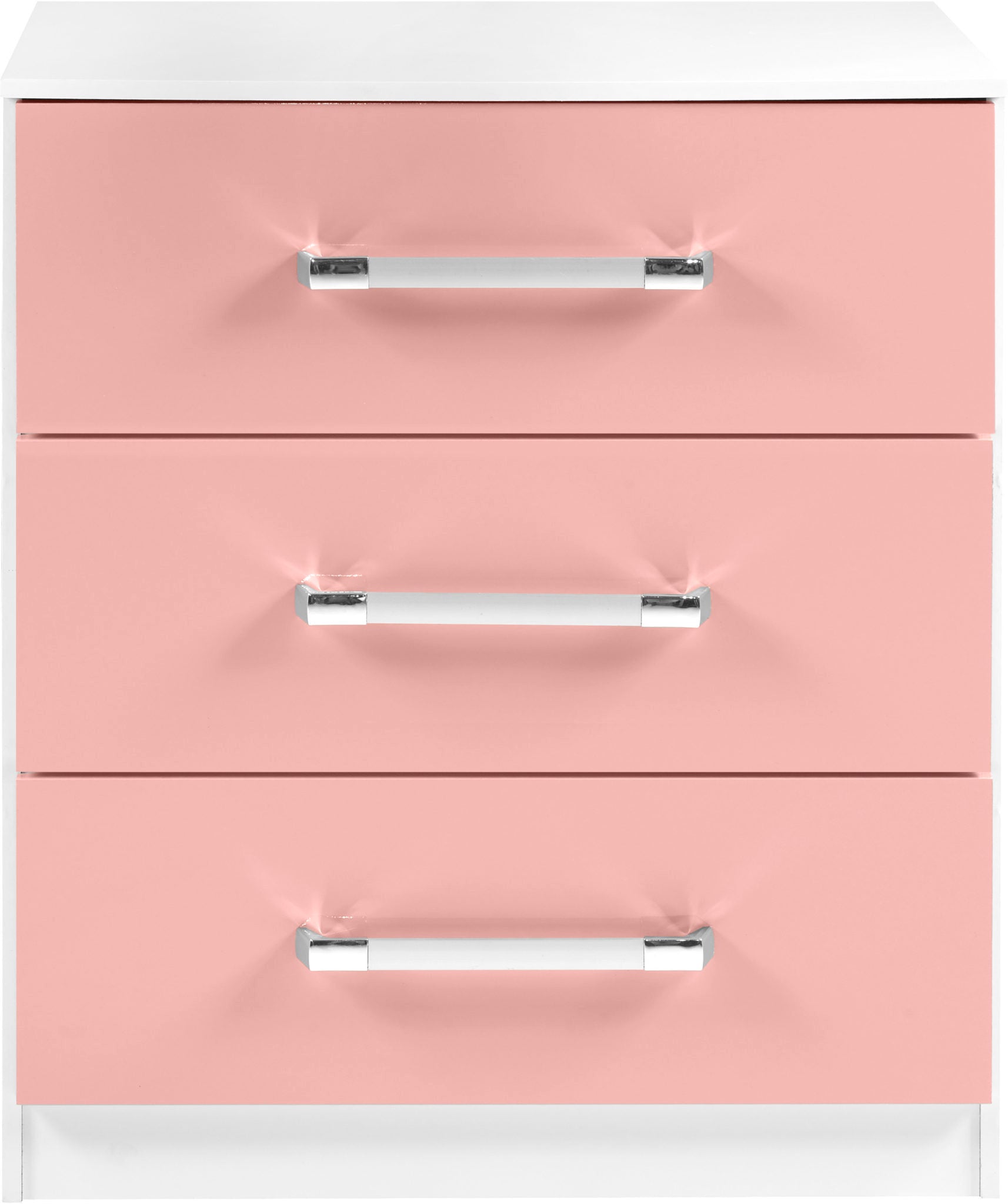 Jasper Bedroom Set - White/Pink Gloss